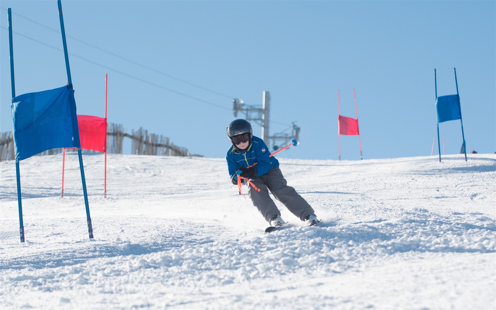 Alpine skiing at a Scottish resort. Steven McKenna