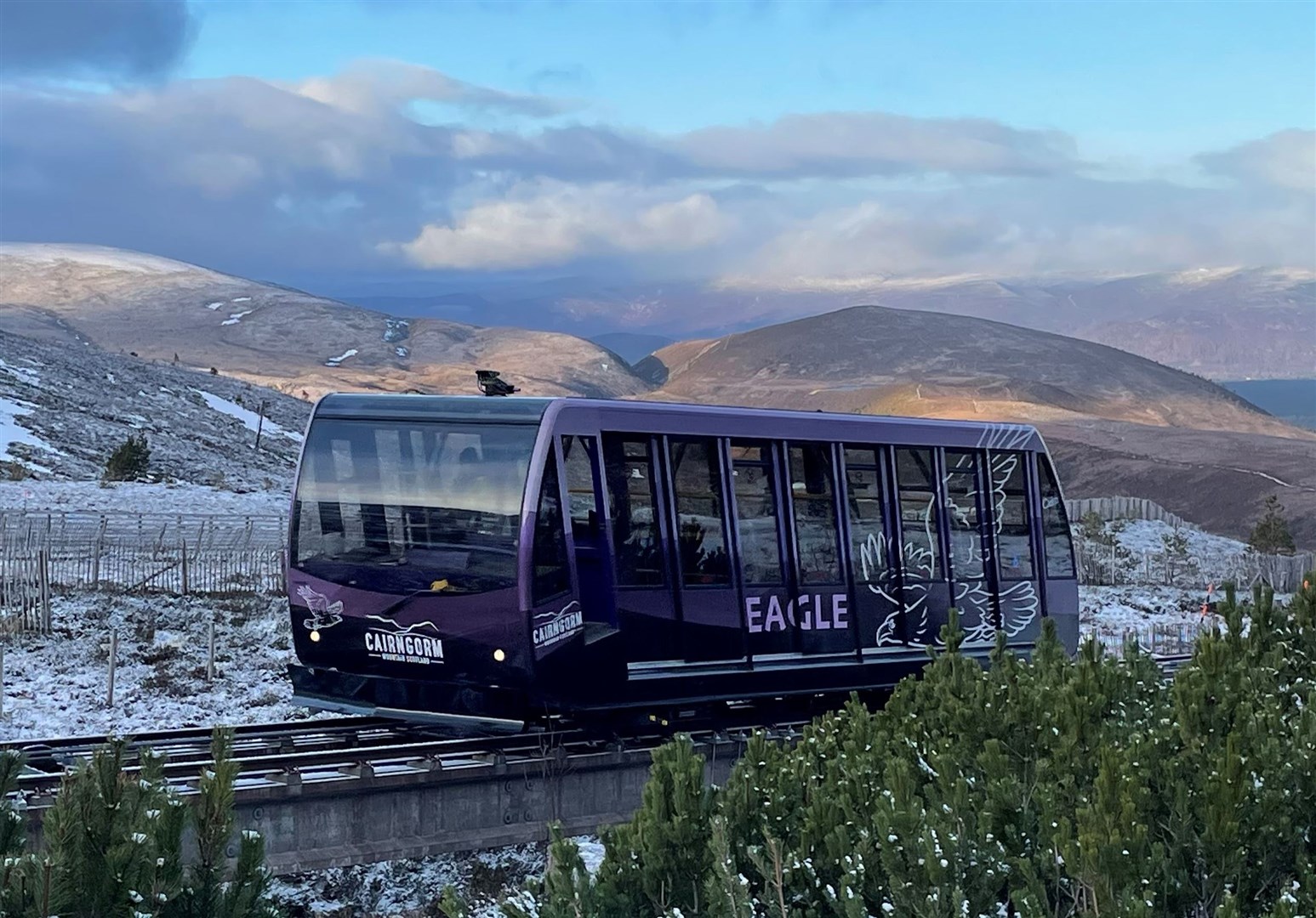The Cairngorm funicular will be out of operation shortly for three weeks. Picture: HIE.