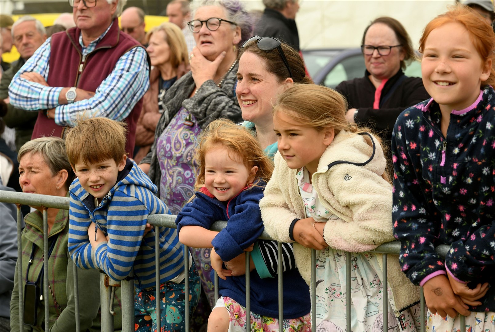 All smiles from the youngsters at the Grantown Show. Picture: James Mackenzie.