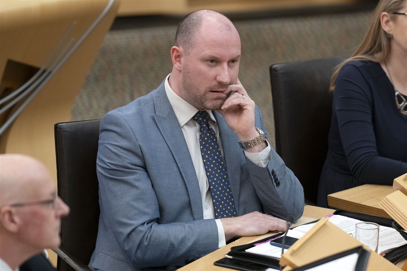 Neil Gray said the latest weekly figures showed an improvement – but accepted that ‘too many people are facing unacceptable waits’ (Jane Barlow/PA)