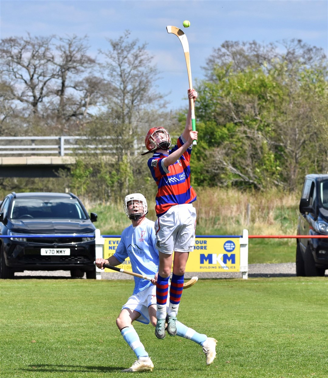 A gravity defying leap for the ball for the Kings on Saturday.