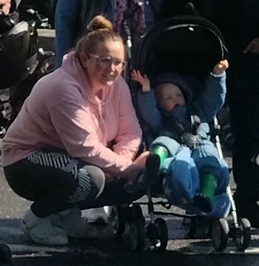 GO BABY GO! There were spectators of all ages in Aviemore today