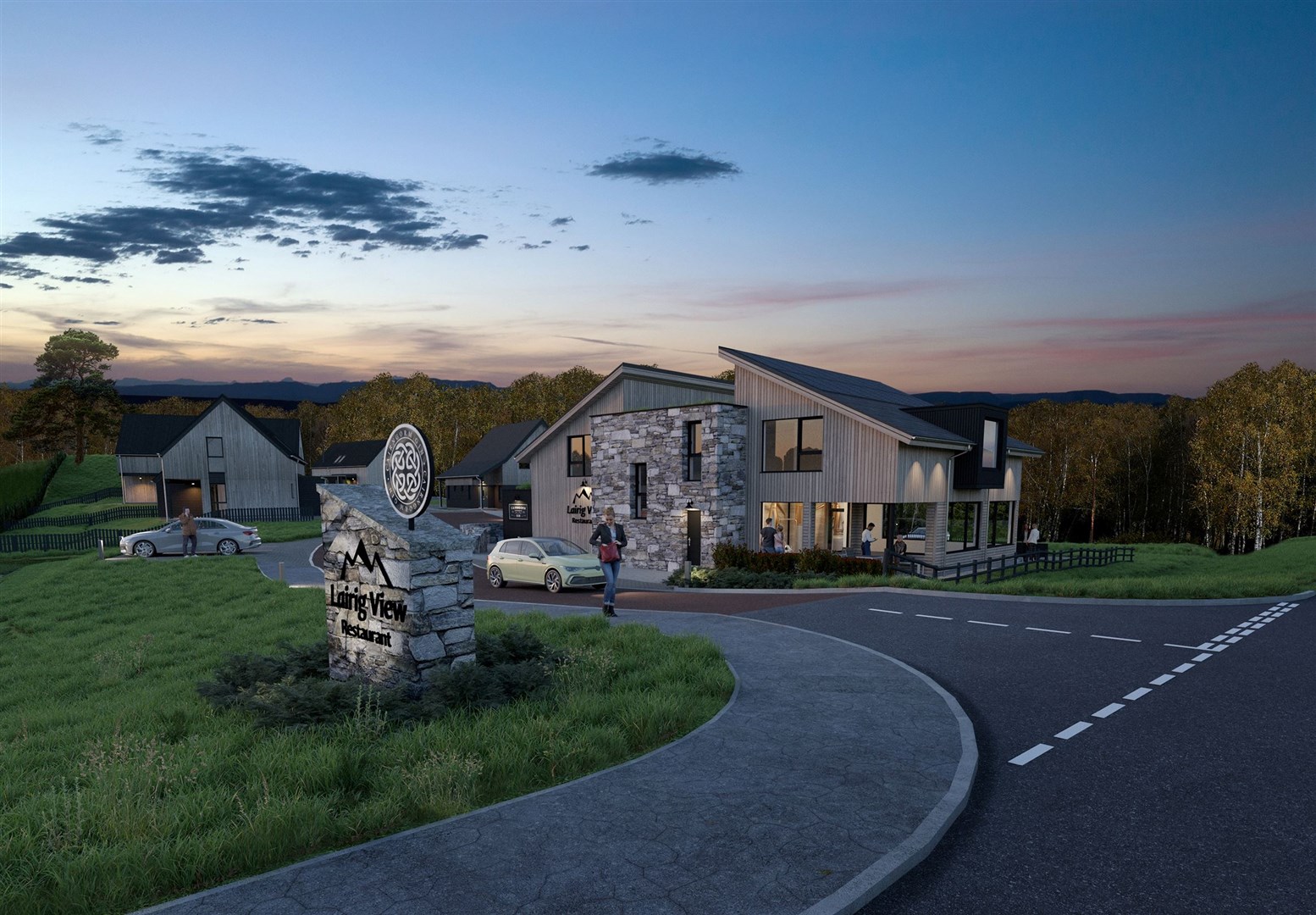 The bar and restaurant is part of a wider development at Lairig View.