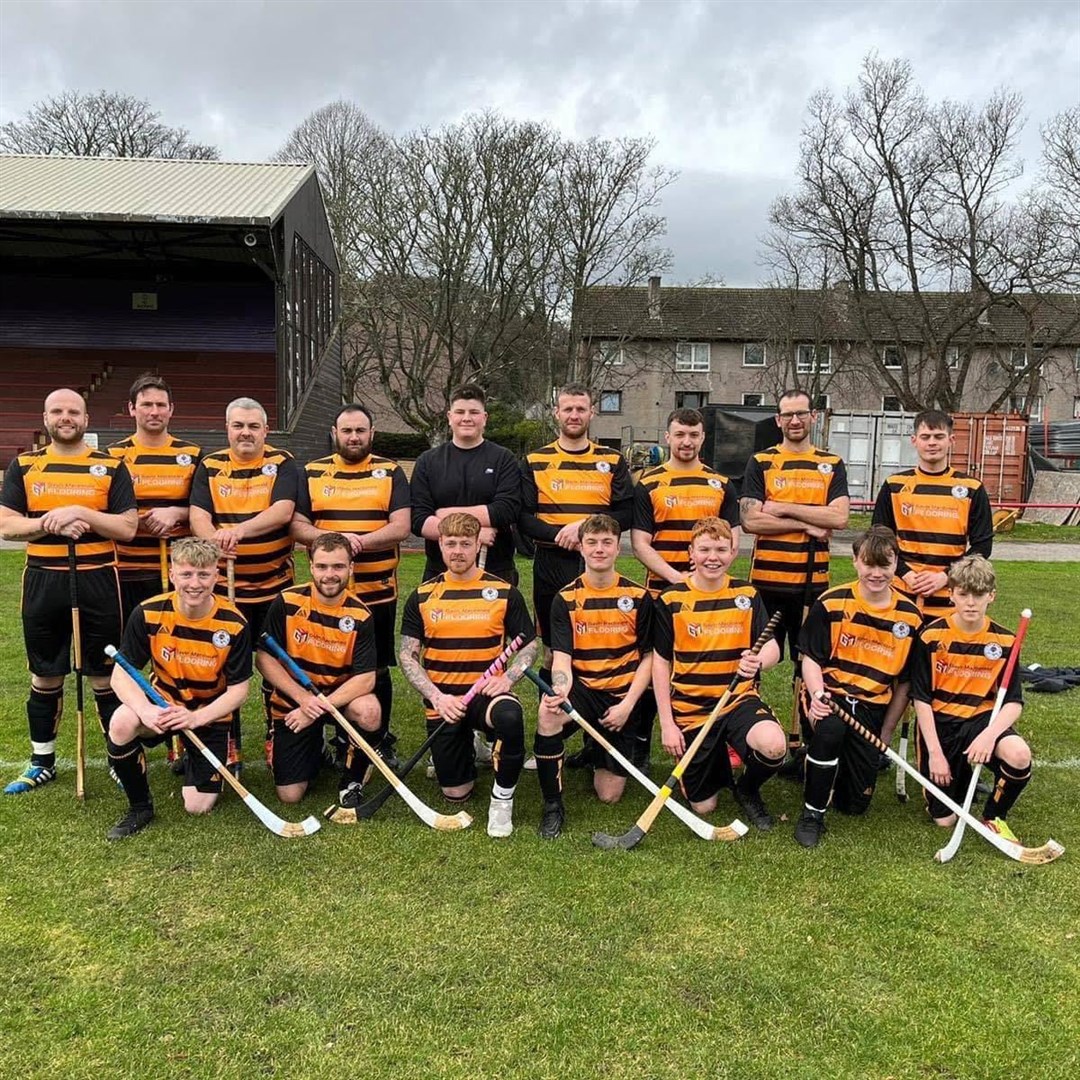 Scott Knox, front third from left, with the Boleskine squad at Bught Park, Inverness