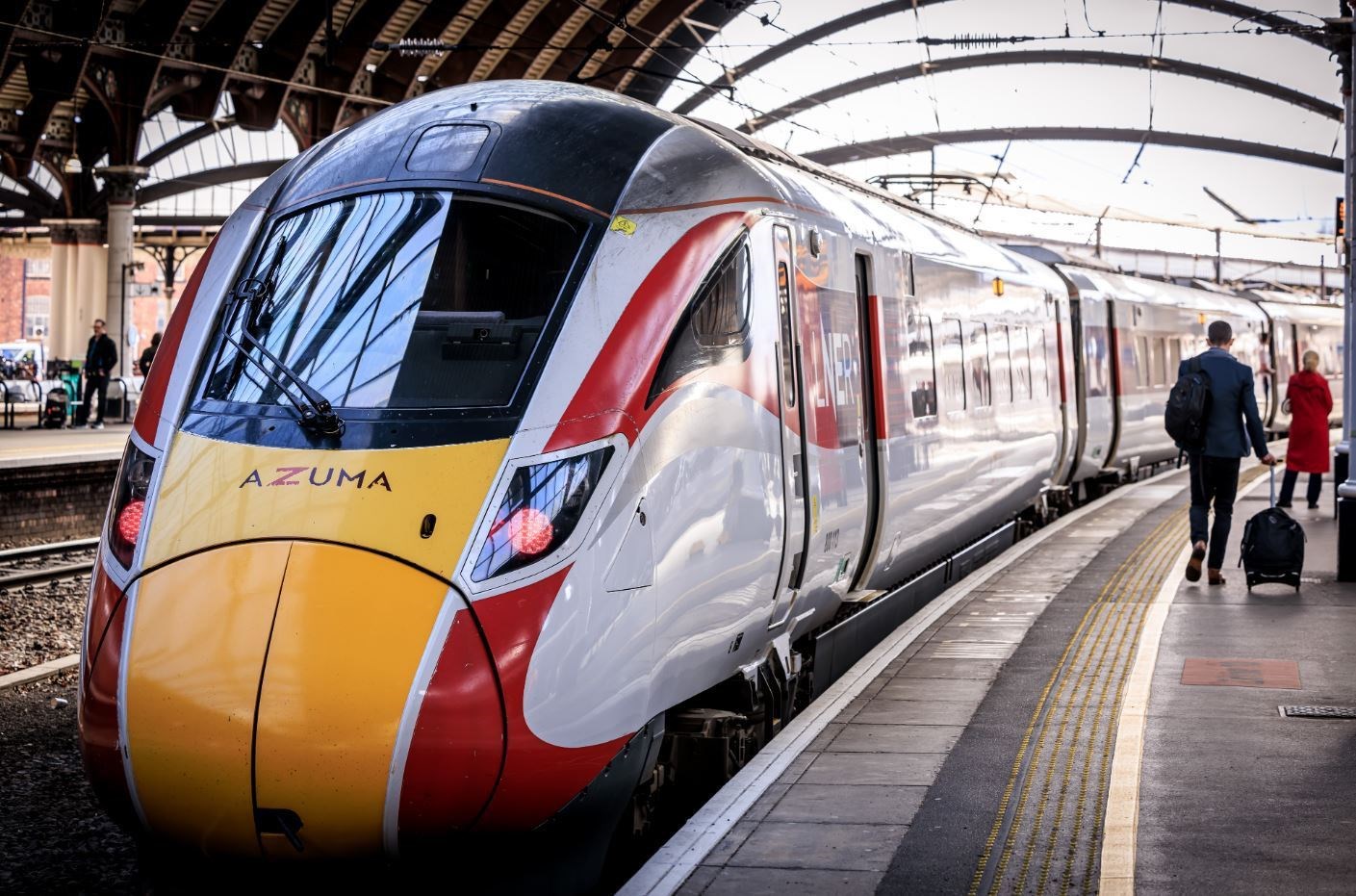 An Azuma train at Newcastle's Central Station which can be accessed directly from Aviemore and Kingussie on a daily basis.