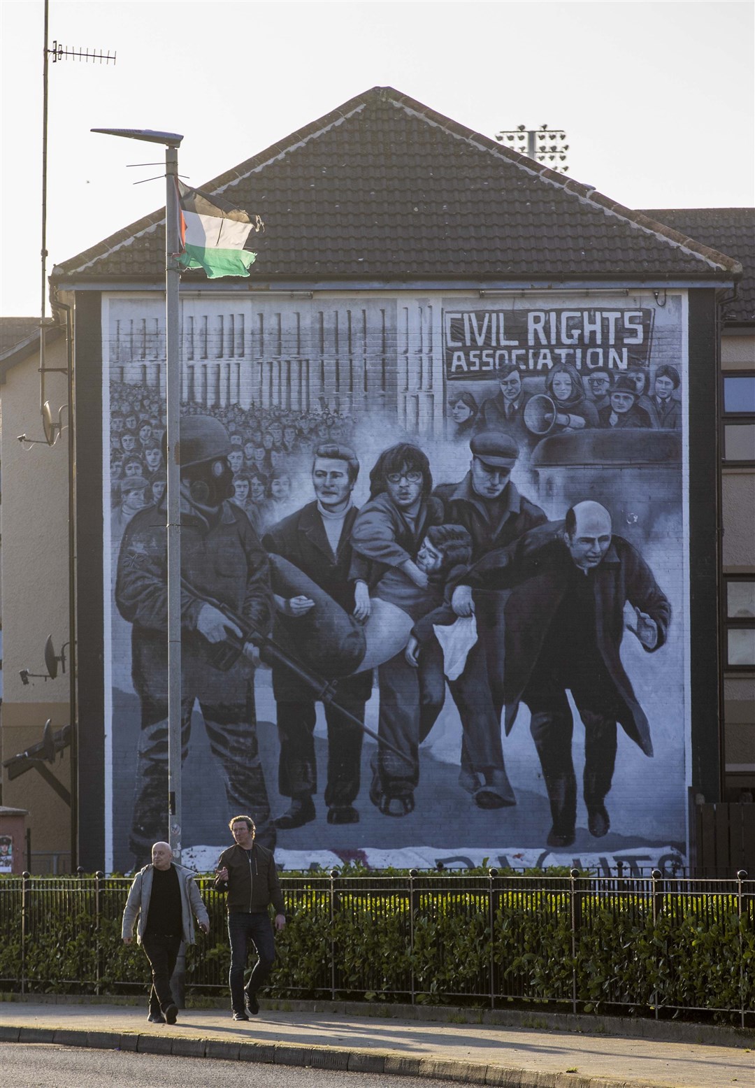 A Bloody Sunday commemoration mural in Derry (Liam McBurney/PA)