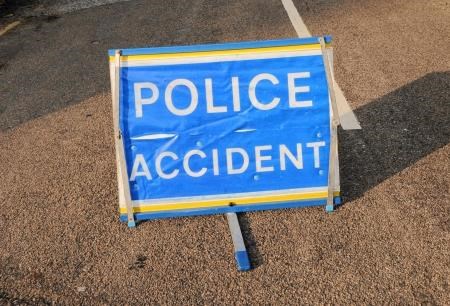 The accident happened earlier this afternoon.