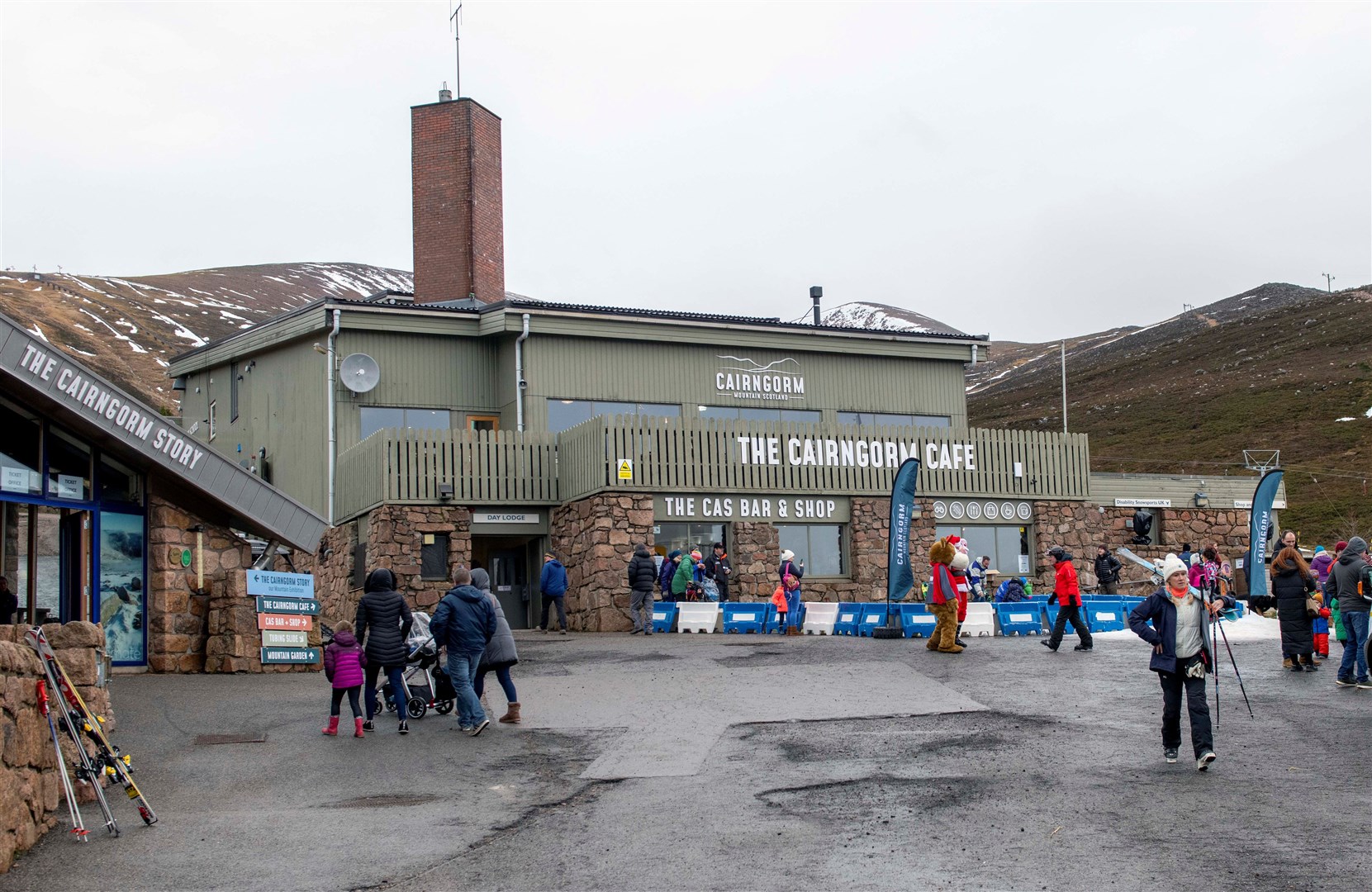 The Day Lodge at Cairngorm Mountain.