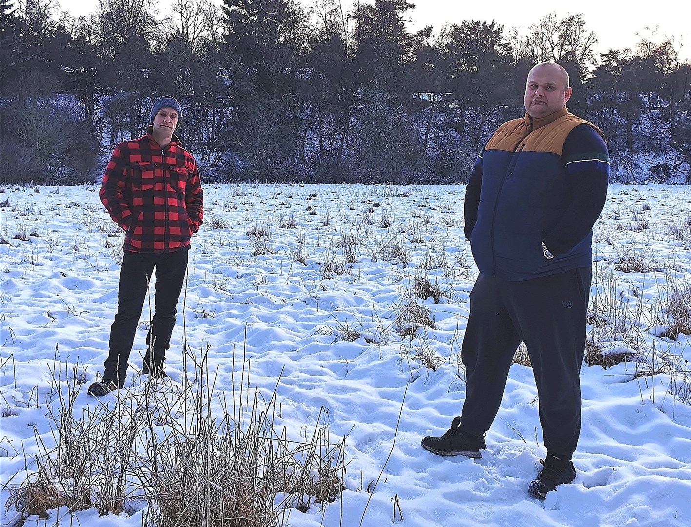 Peter (left) and Piotr are raising funds to protect the Highland Wildcat population - or what's left of it