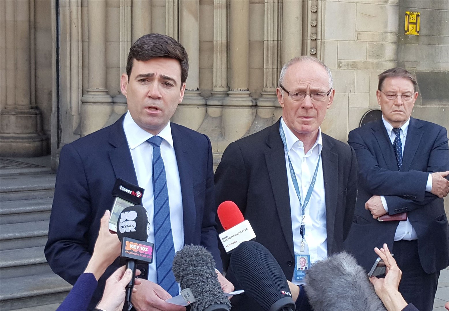 Mayor of Greater Manchester Andy Burnham and Manchester City Council Leader Sir Richard Leese have called for more support for businesses (Dave Higgens/PA)
