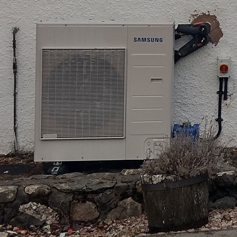 Air-source heat pump views turned into prose.
