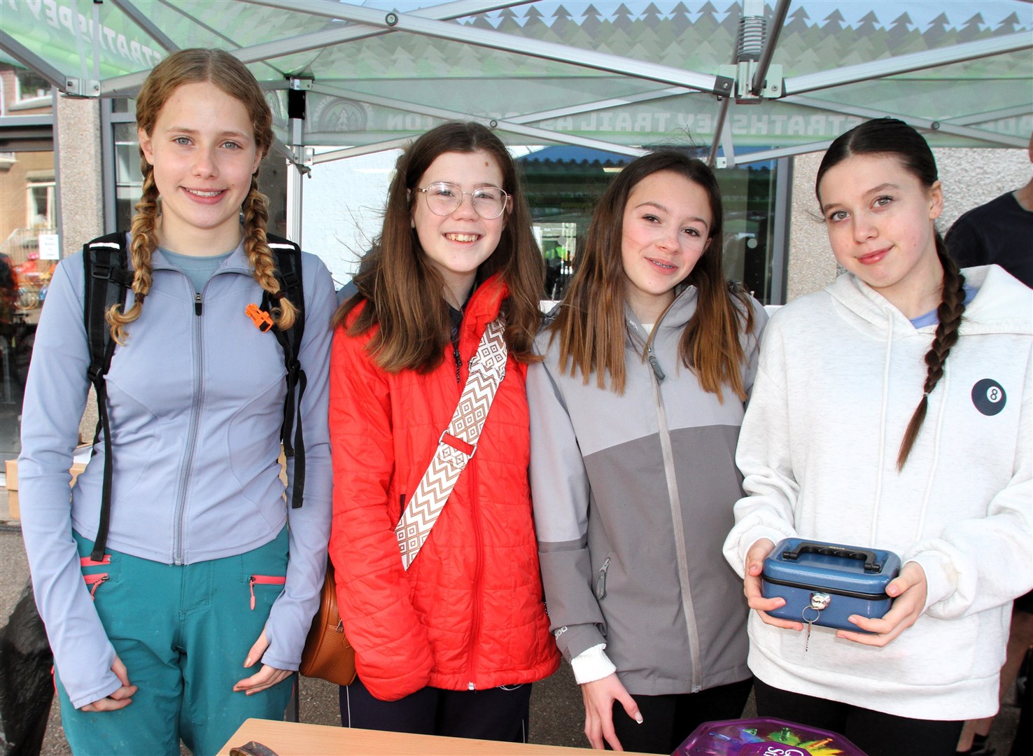 BREAKFAST: Iona Pizarro, Jessie Arbuckle, Gracie-May Short and Nevada McInnes keeping the PTA breakfast bar going.