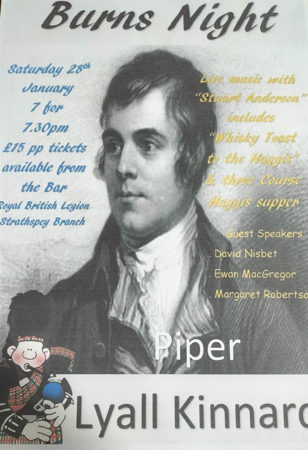 Poster boy: Robert Burns