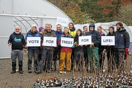 Members of the Tress for Life group