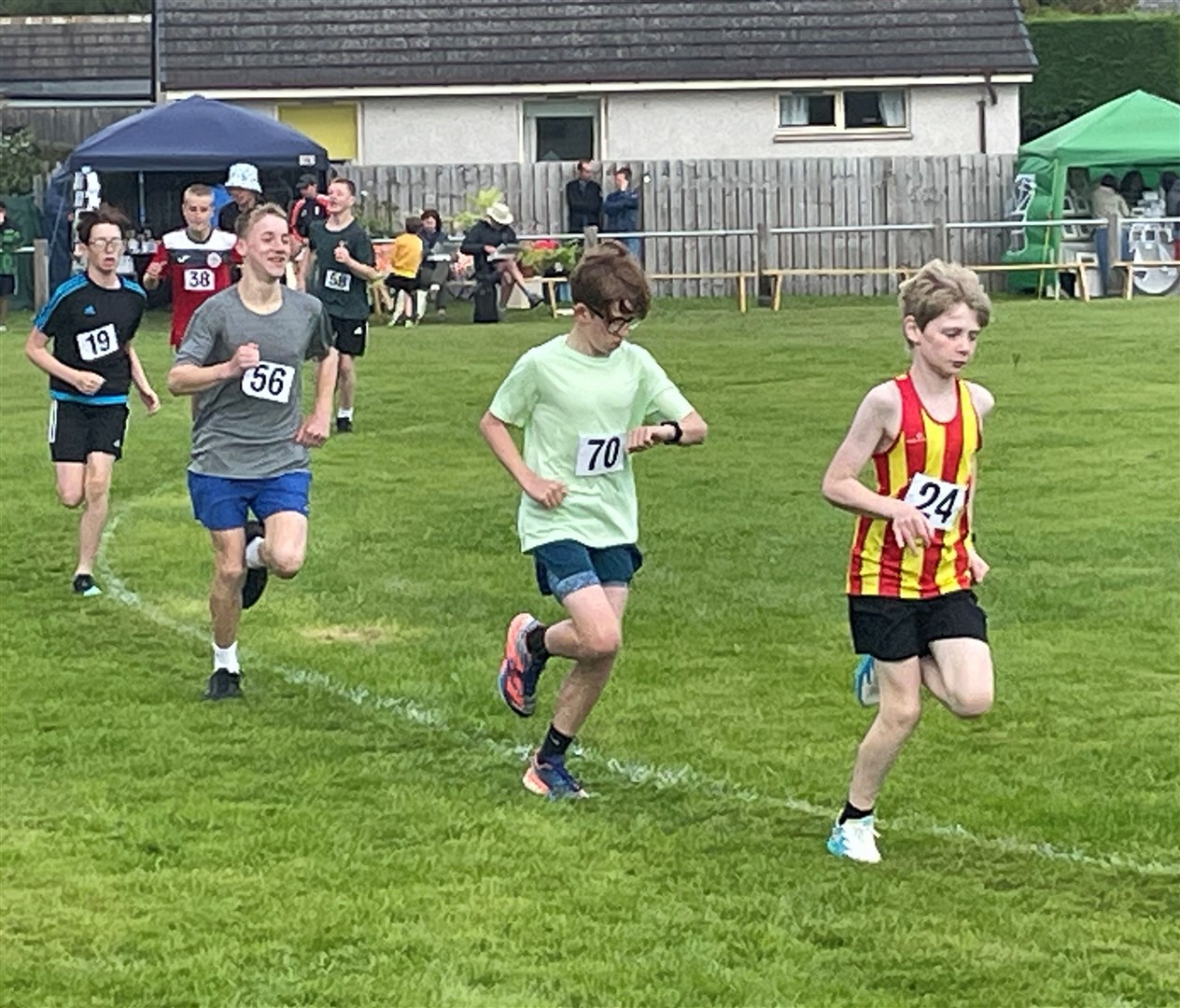 The track races were very well supported across all age groups.