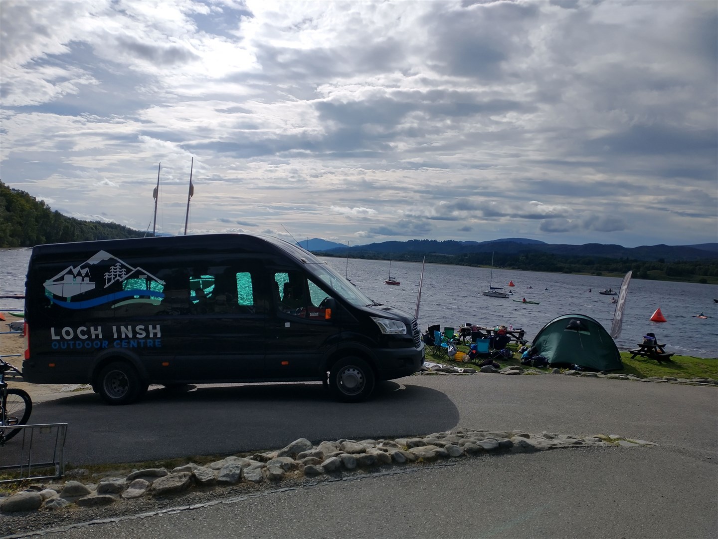 The finish line was Loch Insh.