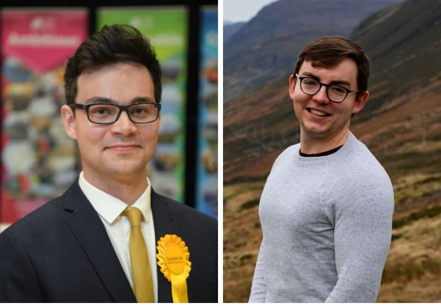 Former councillor Colin Aitken (left) and Councillor Patrick Logue who has just joined the LibDems.