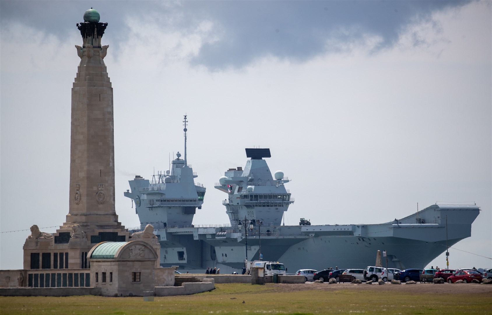 The Royal Navy aircraft carrier HMS Prince of Wales will be off the coast of Cornwall – its Second World War namesake played a role in the original Atlantic Charter (Andrew Matthews/PA)