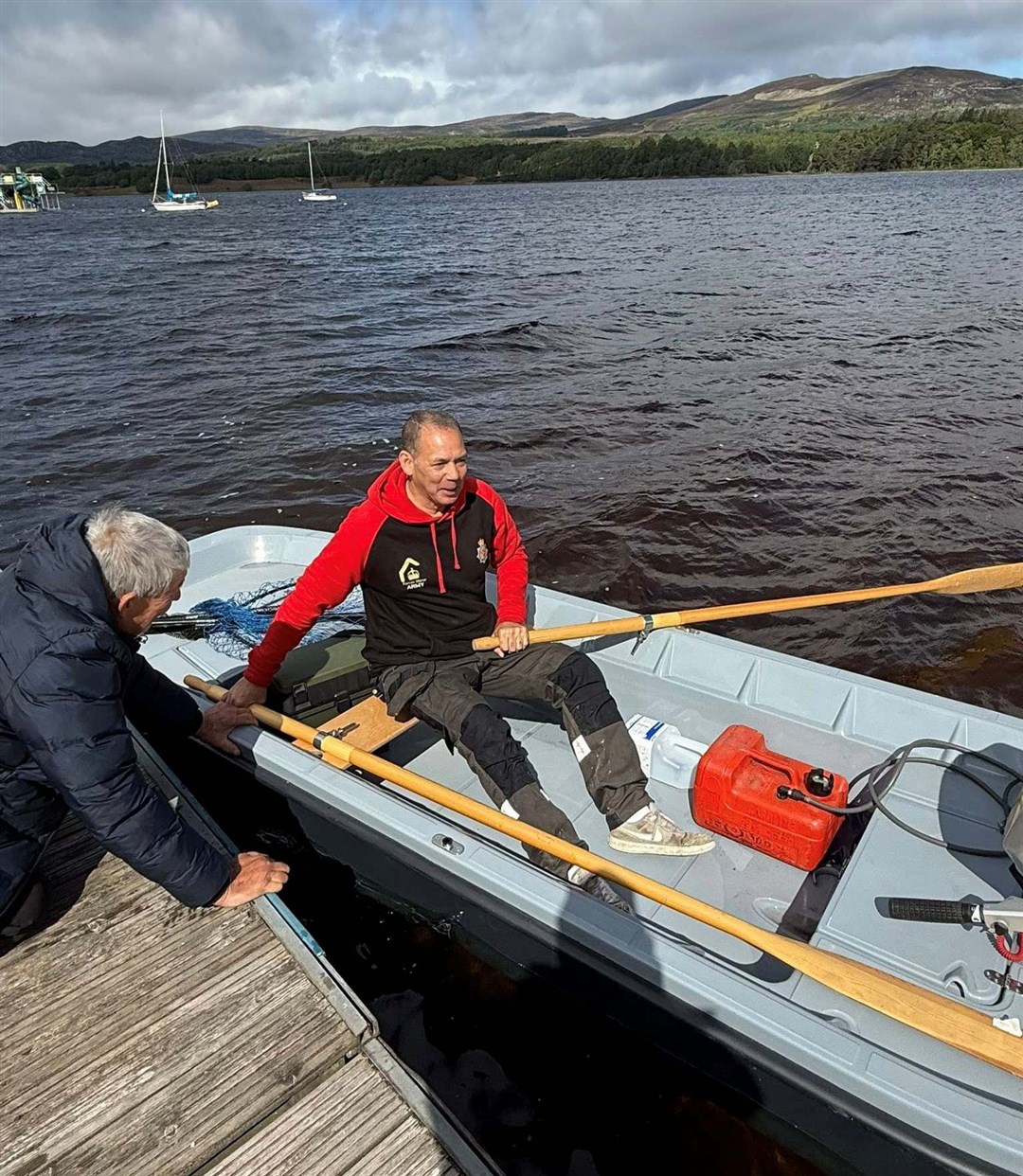 TONY BROWN: "It's great to get Marion launched at last, although frankly I prefer my fish to come out battered and wrapped with chips..."