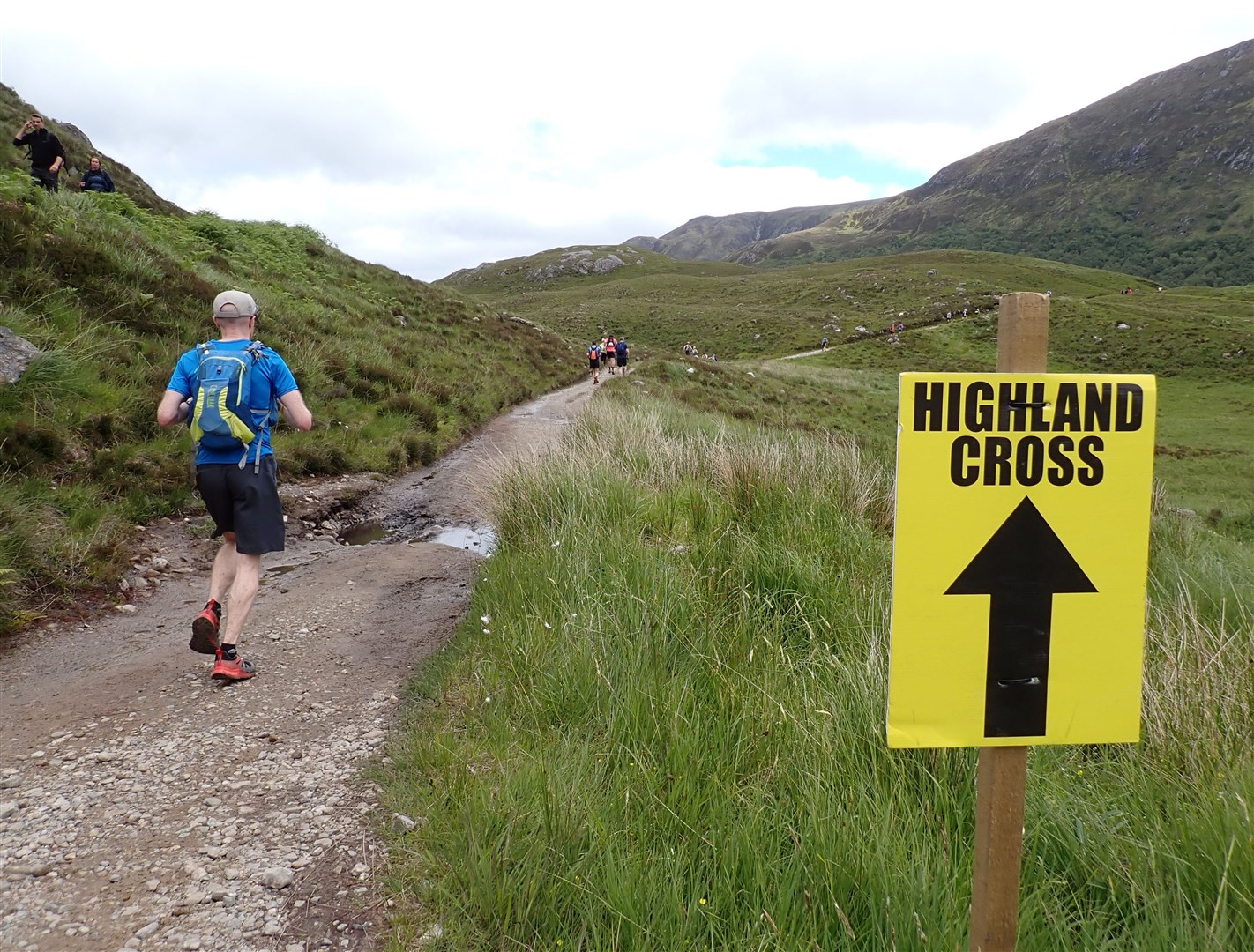 Following the Highland Cross sign towards Athnamulloch.