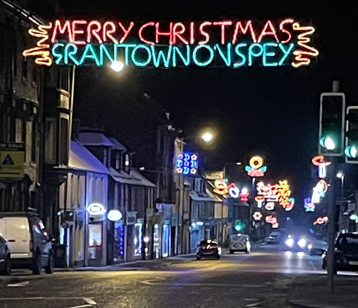 Plenty of festive cheer is on show in Grantown.