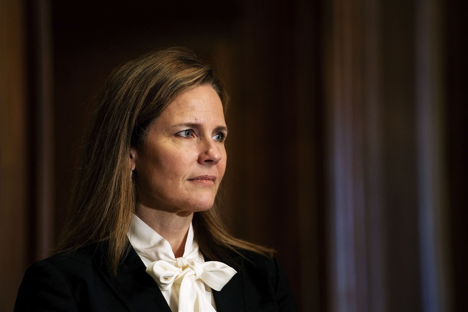 President Donald Trump’s nominee for the US Supreme Court Amy Coney Barrett (Demetrius Freeman/The Washington Post via AP)