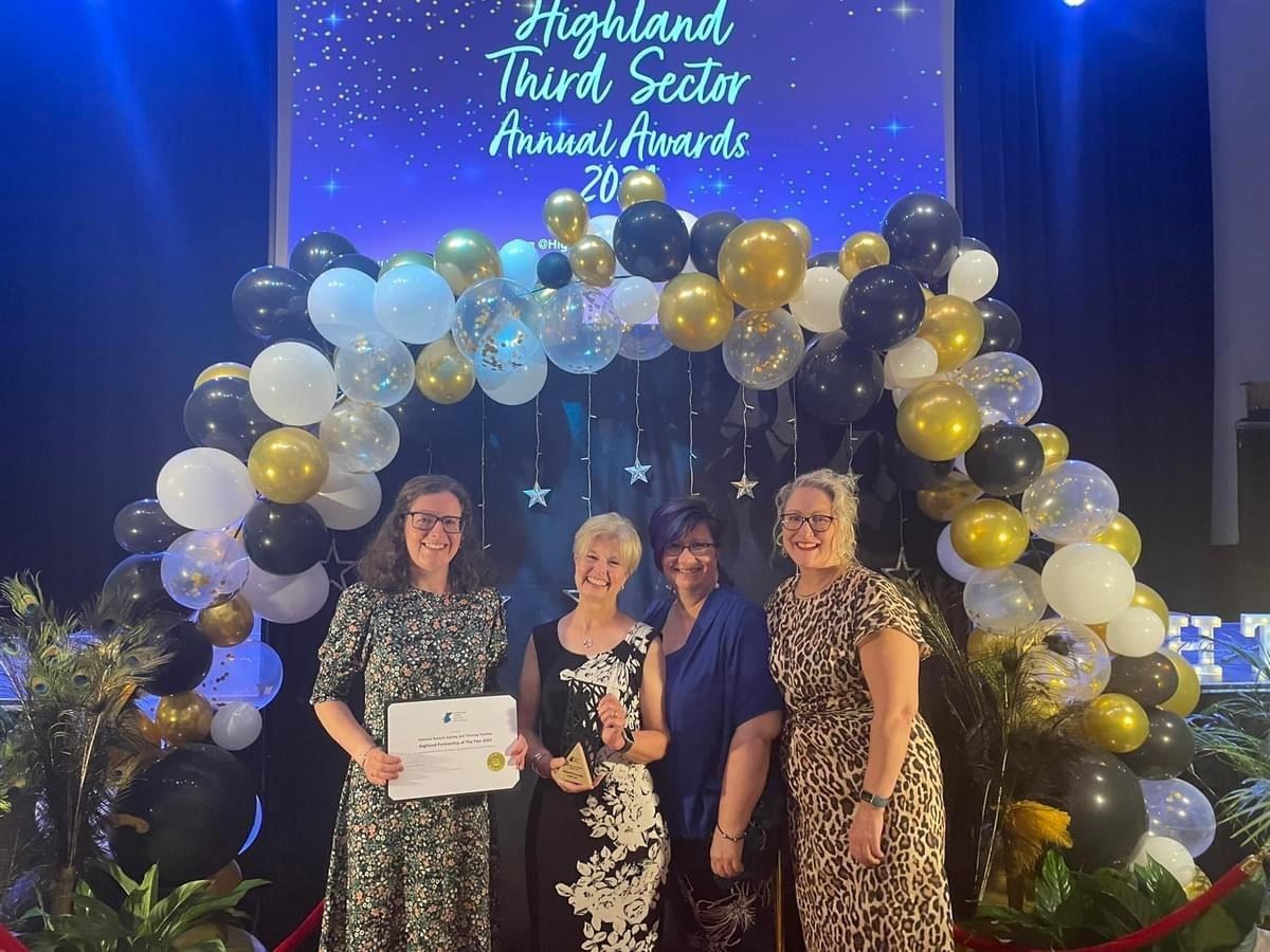 Sarah Fowler (Chief Officer Thriving Families), Alison Footitt (National Autistic Society Highland Information Officer), Rachael Geddes (Highland Council), Sarah Hewat (NHS Highland)