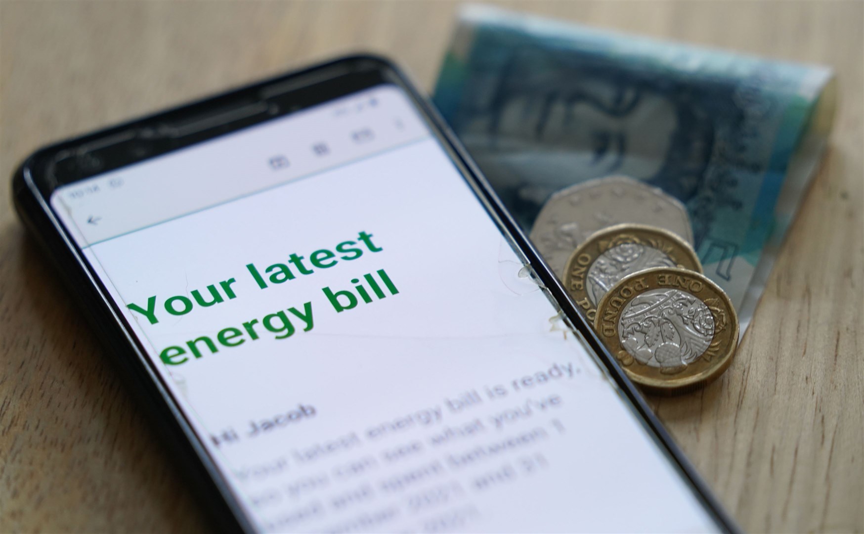 Energy bills will increase from April (PA)