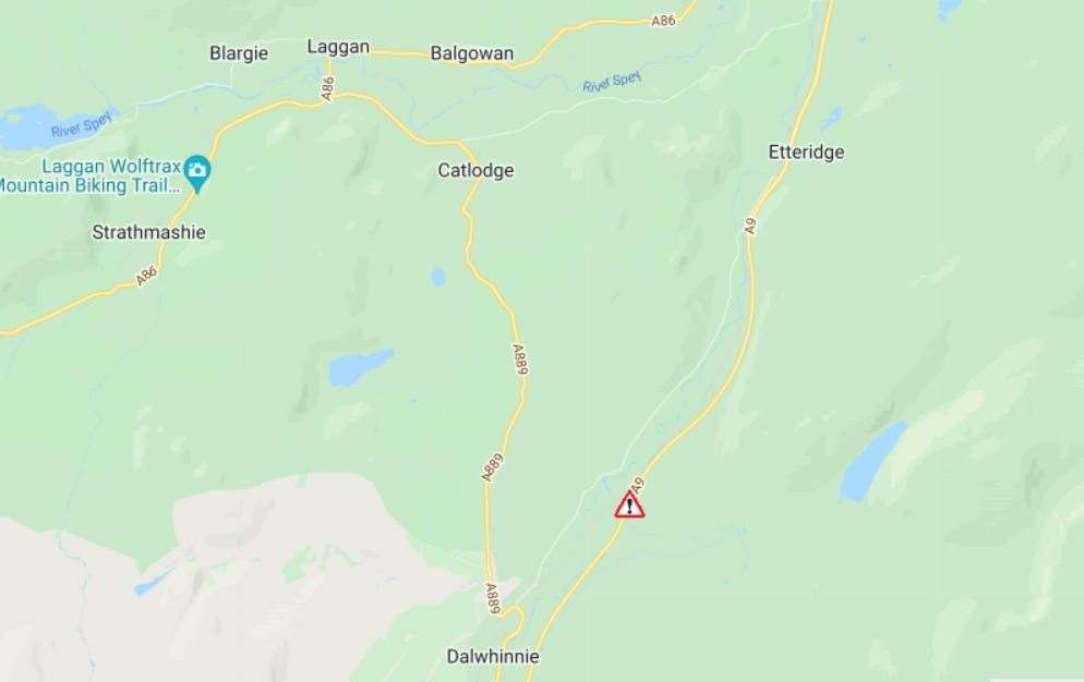 The A9 is partially closed for people travelling North of Dalwhinnie.