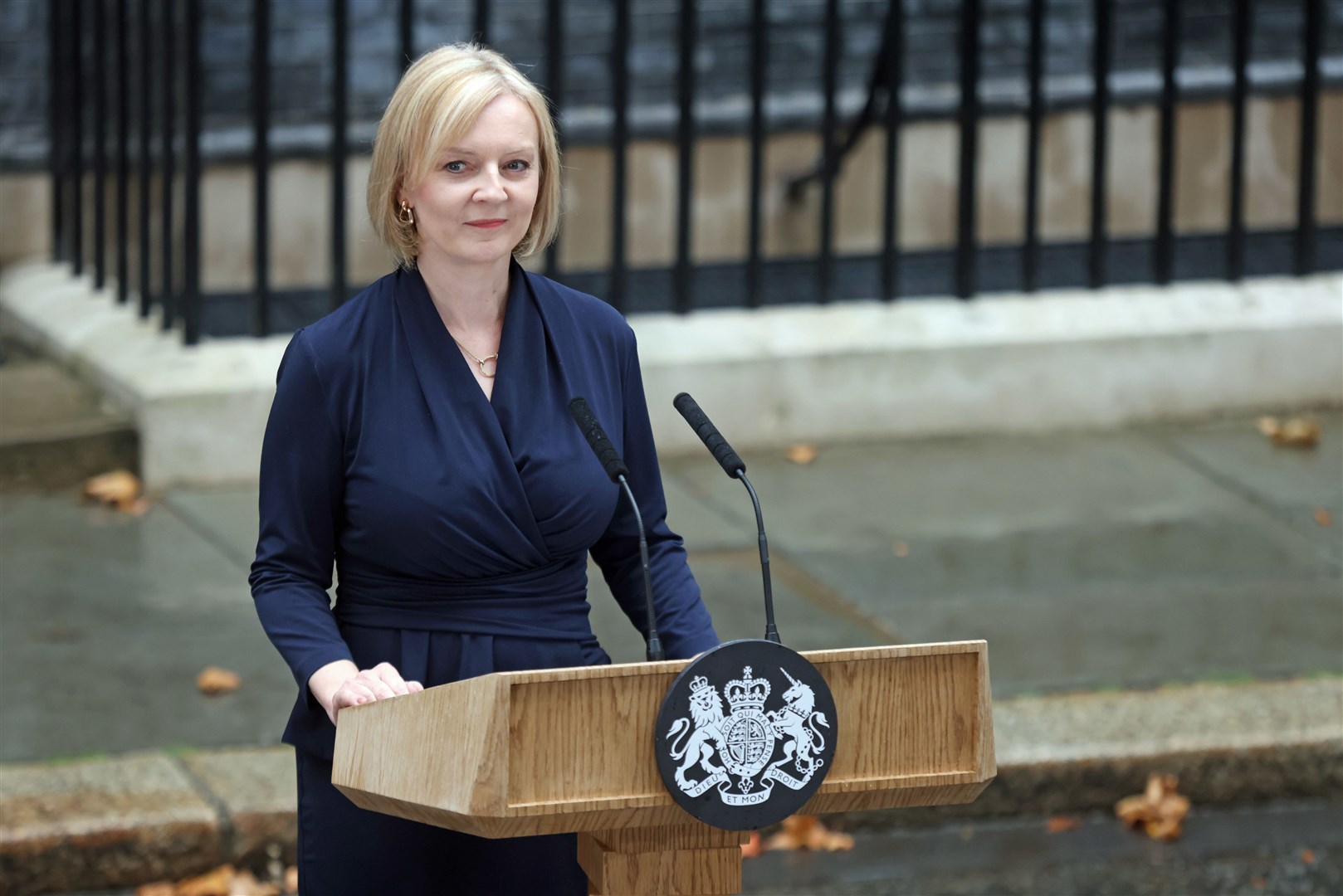 New Prime Minister Liz Truss outside 10 Downing Street (James Manning/PA)