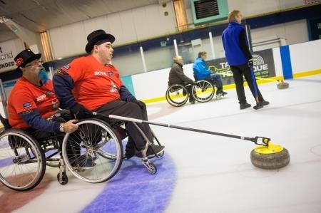 Father and son team Mike and Danny Walker in action.