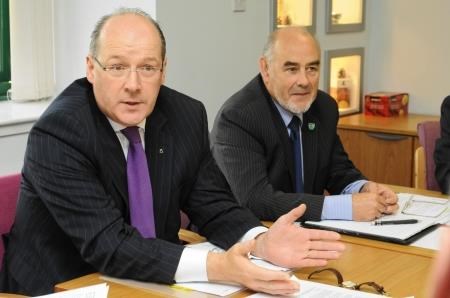 John Swinney who has met with some of the region's business leaders