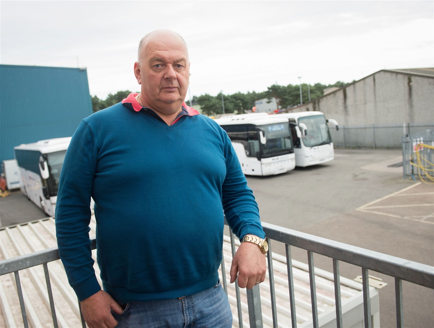 Donald Mathieson of D & E Coaches. Picture: Callum Mackay.
