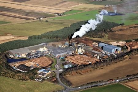 The Norbord plant near Inverness Airport