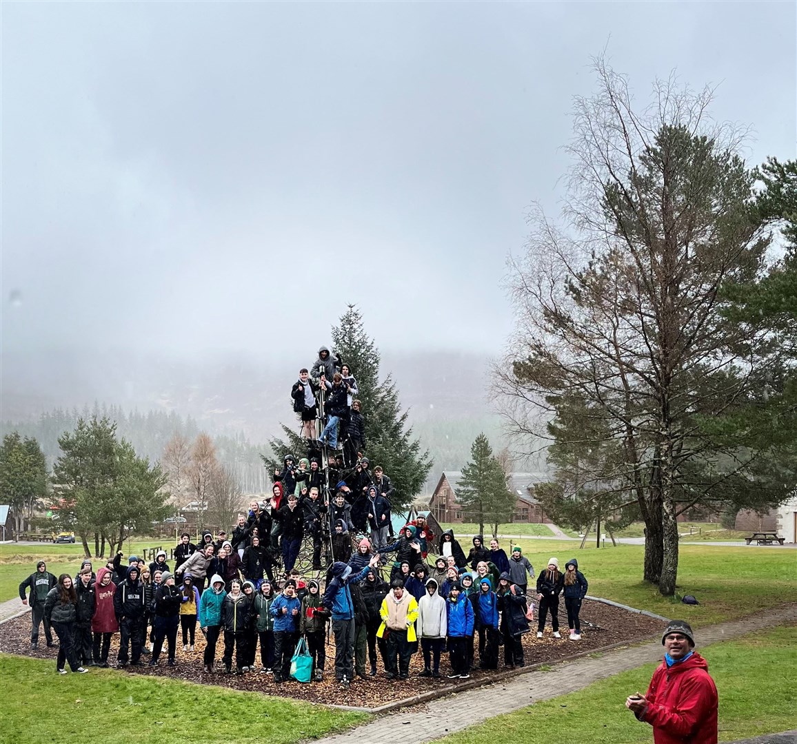 Some of the Challengers who took part in the recent weekend at the Speyside Trust's Badagush Outdoor Centre.
