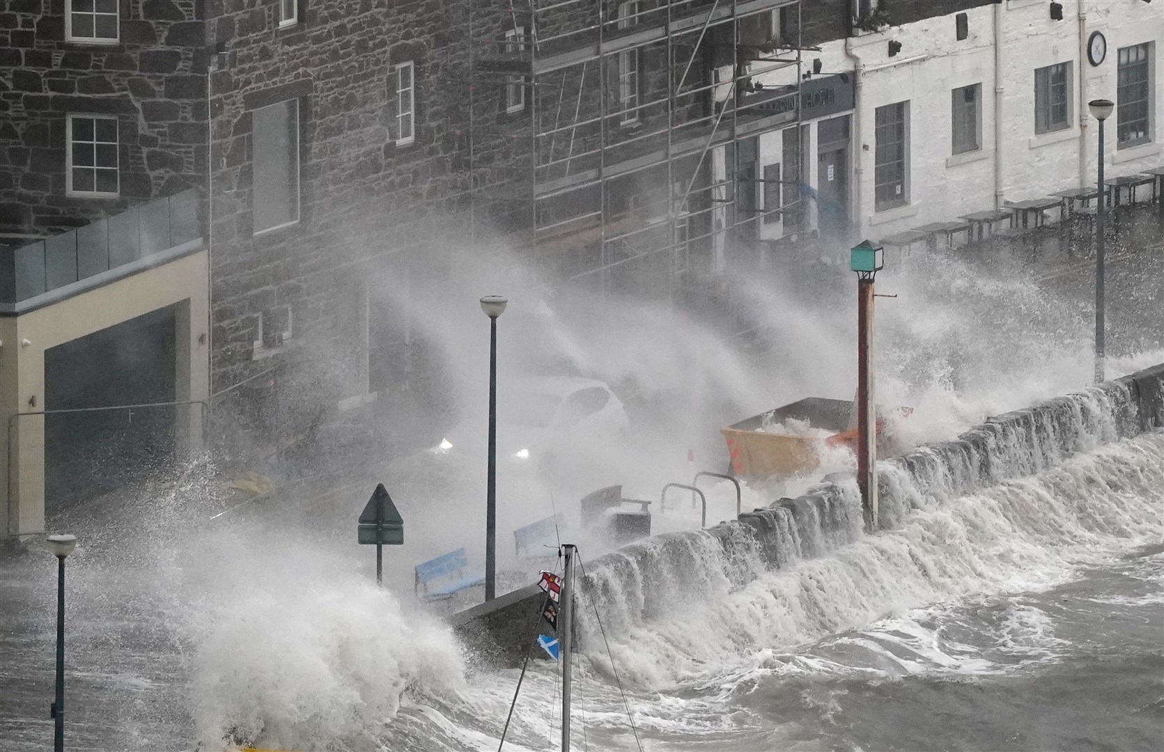 Waves at Stonehaven (Andrew Milligan/PA)