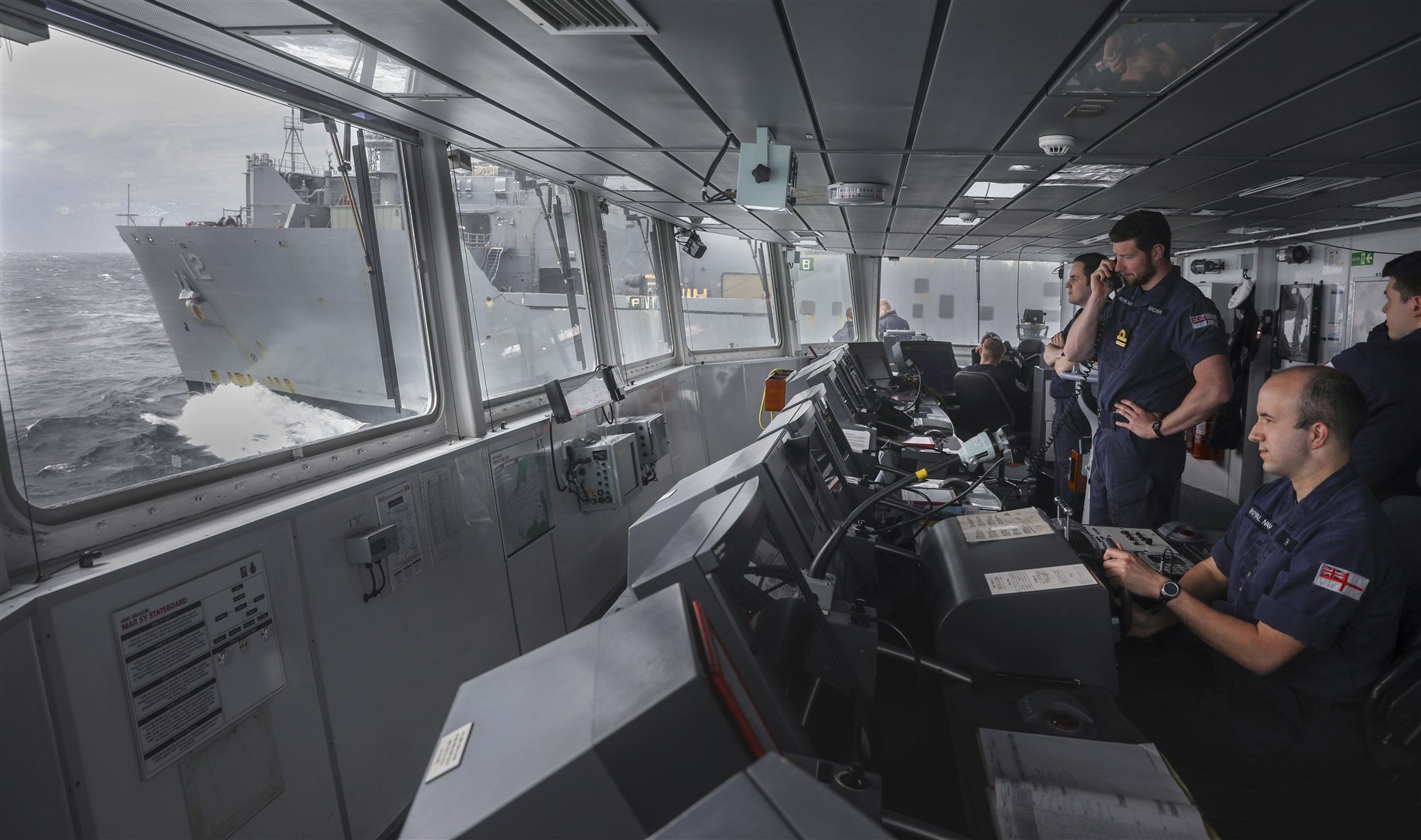 The AI applications are being tested on board HMS Dragon as part of Exercise Formidable Shield (Ministry of Defence/PA)