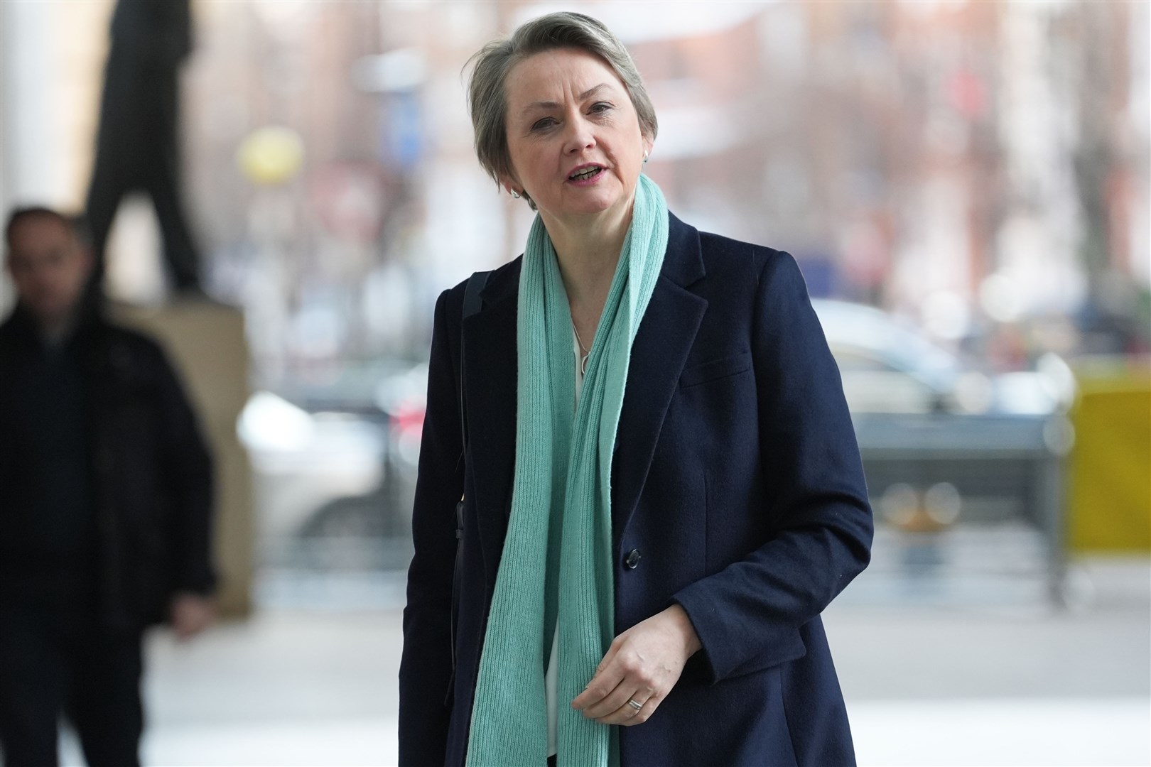 Home Secretary Yvette Cooper met the UN high Commissioner for refugees, Filippo Grandi, last month (PA)