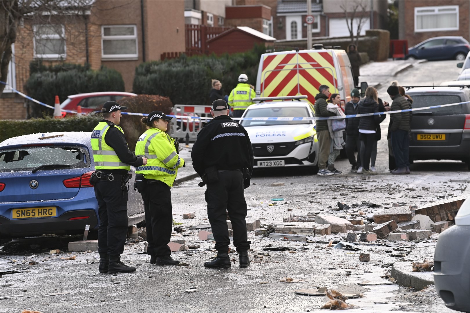 Police at the scene in Edinburgh (Lesley Martin/PA)