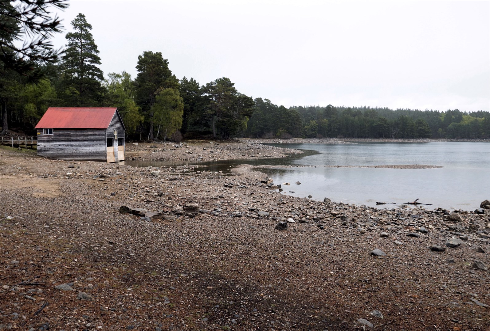 Water levels dropped to an all time low late last Spring at Loch Vaa. Picture: Gair Fraser.