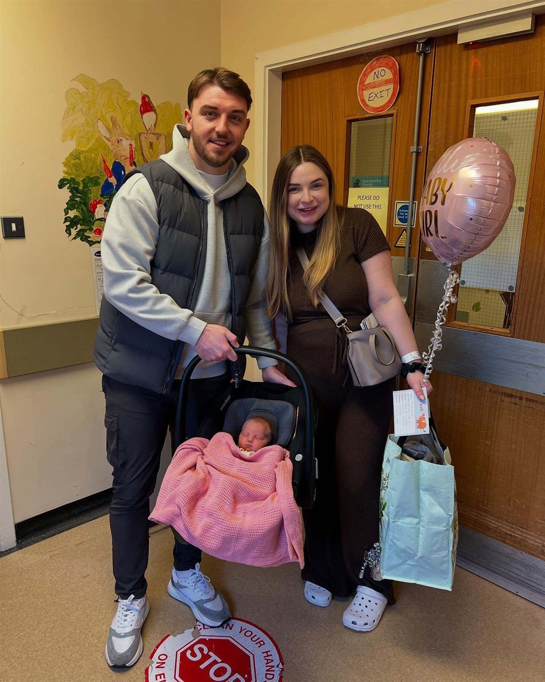 A Christmas Day baby for Buckie Thistle footballer Sam Morrison and his partner Ellen Stewart who welcomed their daughter Noa Rae Morrison into the world at 3.19pm on the big day.