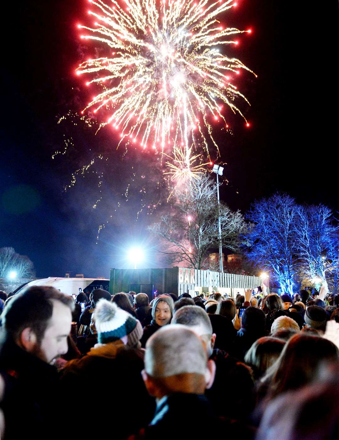 Crowds gather in Inverness for Hogmanay eight months ago.