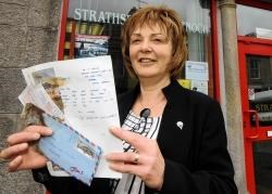 Kim Clark with her lost mail