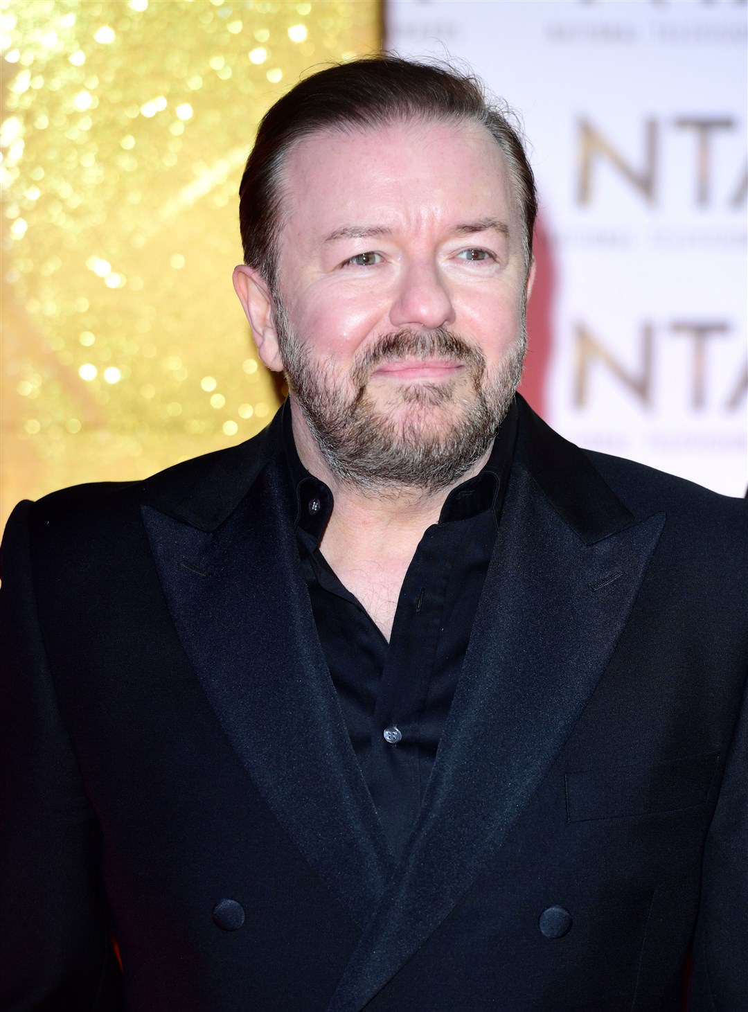 Ricky Gervais was second on the list (Ian West/PA)