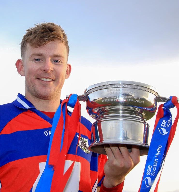 Rory MacEachan with the Robert Sinclair Trophy.