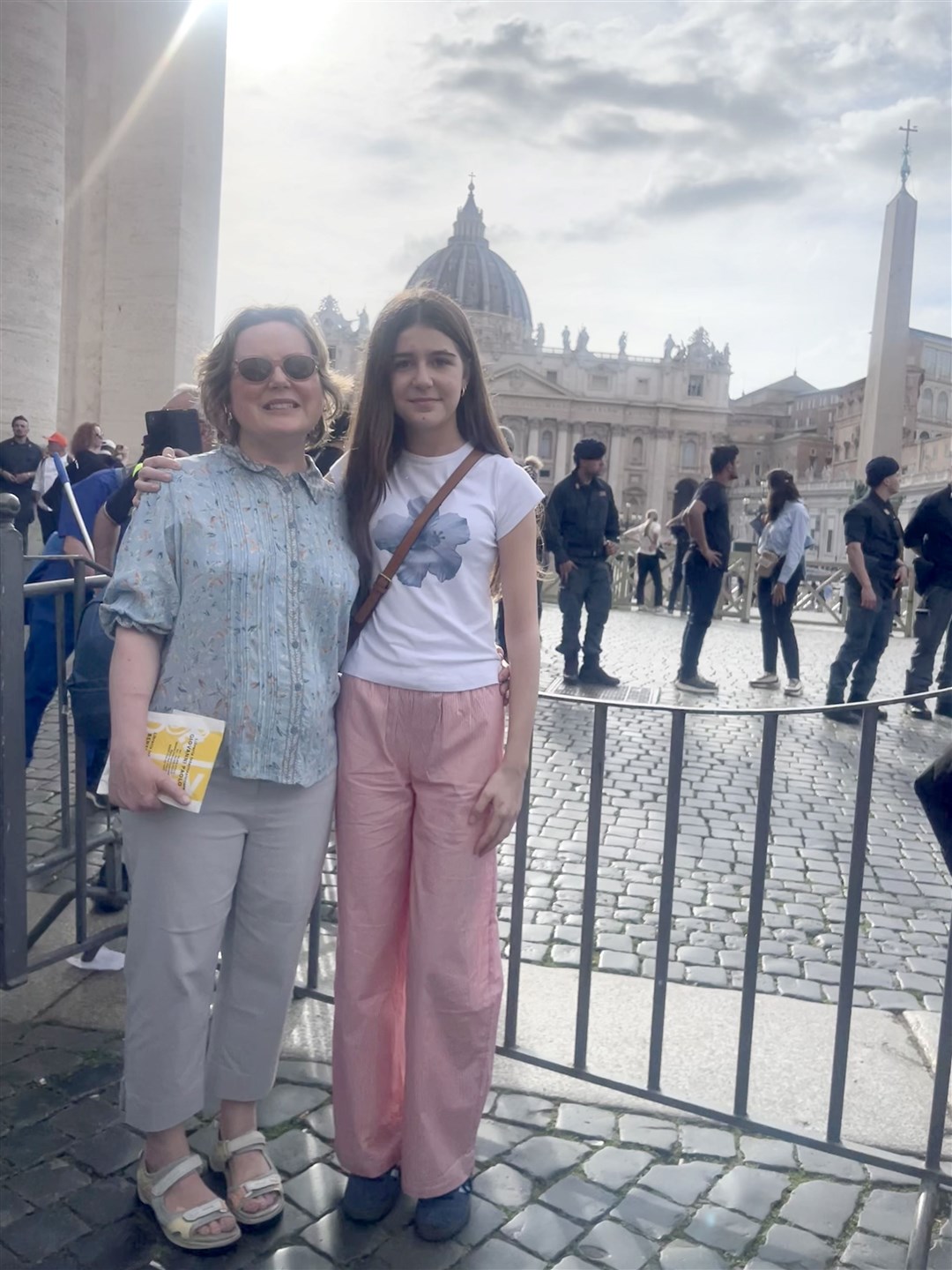 Marguerite O’Leary and her daughter Ellen queued for five hours (Aine Fox/PA)