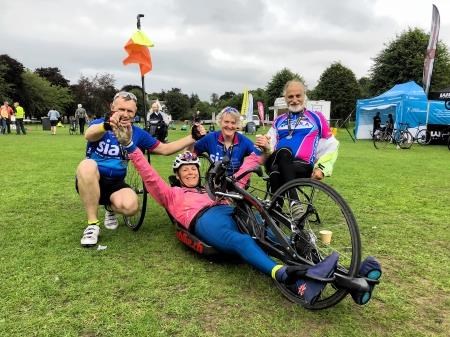 Darke, Graham and Benstead were together as part of their training for the India trip at Tour of the Borders last weekend.