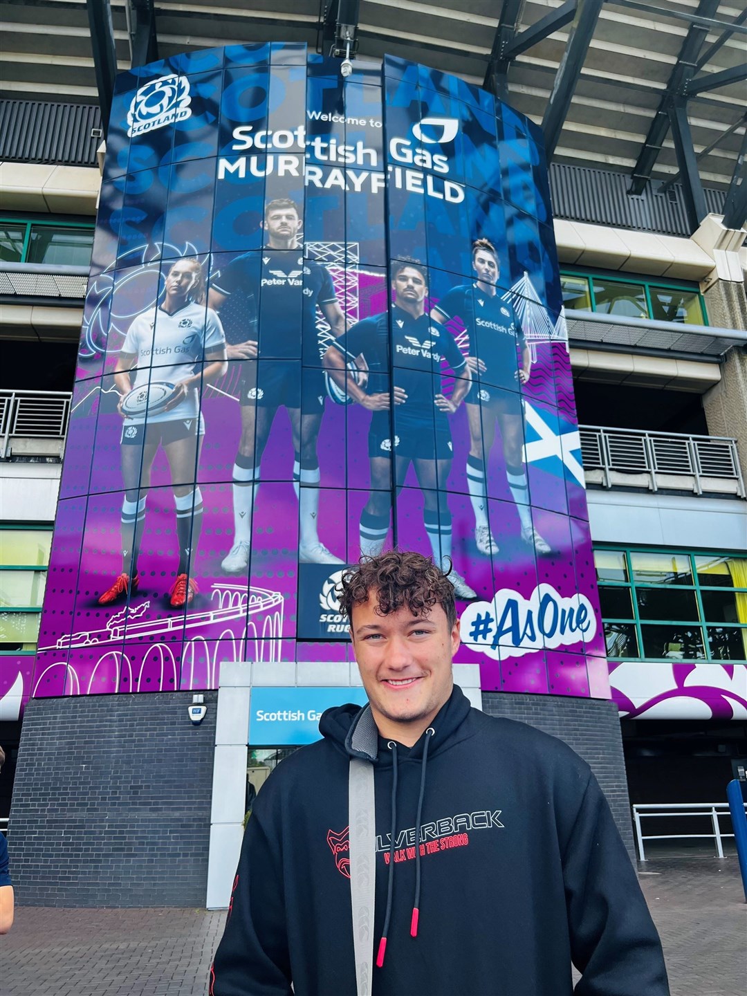 Toby Haworth pictured during his recent visit to Murrayfield.