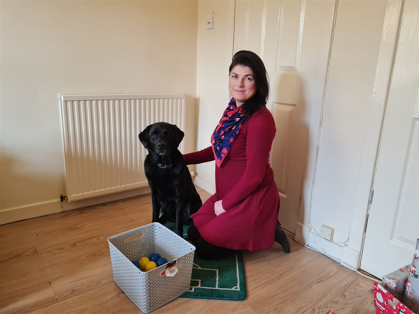 Carla Haizelden and Billy the dog (Dementia Dogs/PA)