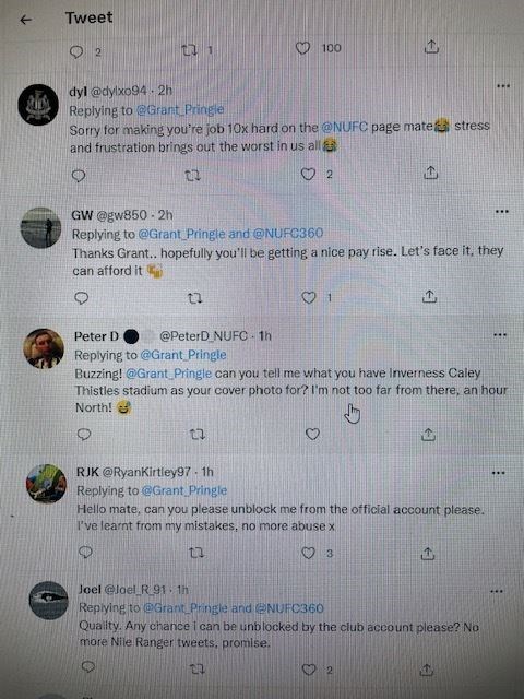 Some of the banter on the Twitter account following the Newcastle United takeover this afternoon.